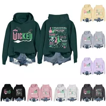 Женская повседневная толстовка с длинным рукавом и принтом Bad Witch L бежевый