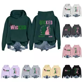 Женская повседневная толстовка с длинным рукавом и принтом Bad Witch XXXXXL бежевый