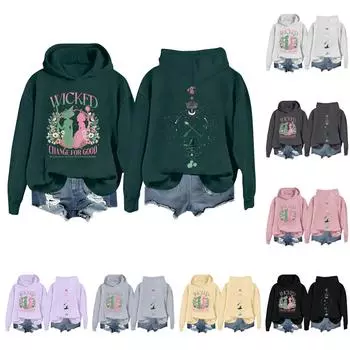 Женская повседневная толстовка с длинным рукавом и принтом Bad Witch XL