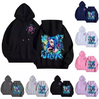 Женская повседневная толстовка с капюшоном и круглым вырезом, длинными рукавами и принтом XL