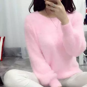 Женская повседневная трикотажная рубашка с длинным рукавом One size серый