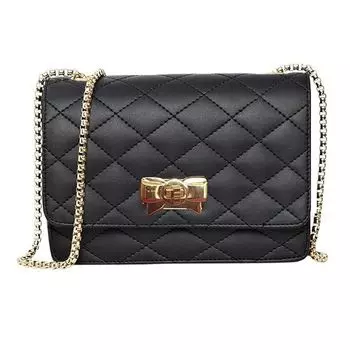 Женская праздничная сумка-слинг для девочек с золотой цепочкой 8 x 2 x 6 in