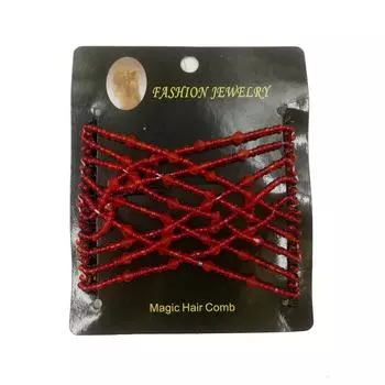 Женская прическа для вечеринки Двойной эластичный зажим ADM 8.5cm*7.5cm красный