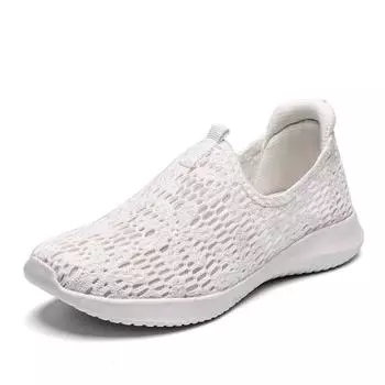 Женская прогулочная обувь, женские повседневные удобные рабочие кроссовки с дышащей сеткой, летние женские лоферы без шнуровки, Zapatos Mujer 36
