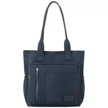 Женская простая сумка-тоут, большая вместимость, стильный кошелек через плечо, множество карманов, модная сумка для ноутбука, водонепроницаемая дорожная сумка для отдыха на открытом воздухе чёрный