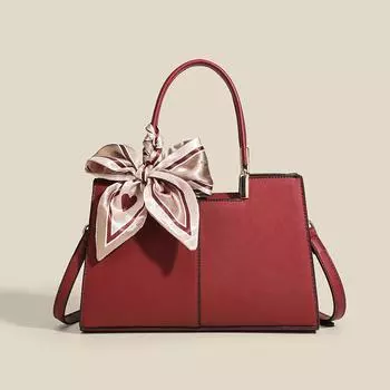 Женская Простая Женская Сумка Через Плечо Шелковый Шарф Ручная Свадебная Сумка Сумочка красный