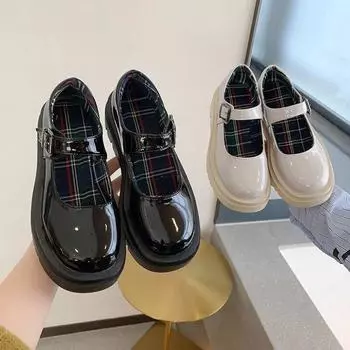 Женская японская милая обувь Лолиты для косплея, женская обувь каваи, туфли Мэри Джейн 38 чёрный