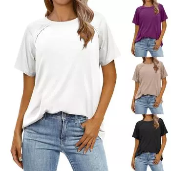 Женская рабочая рубашка с плиссировкой и рукавом 3/4, рубашка с V-образным вырезом, повседневная рубашка с завязками на талии, деловая рубашка L чёрный