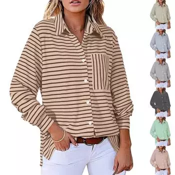 Женская рабочая рубашка с плиссировкой и рукавом 3/4, рубашка с V-образным вырезом, повседневная рубашка с завязками на талии, деловая рубашка XXL