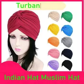 Женская регулируемая шапочка для плавания, шапочка для купания в бассейне, защита длинных волос, ушей, тюрбан, плиссированный тканевый головной убор чёрный