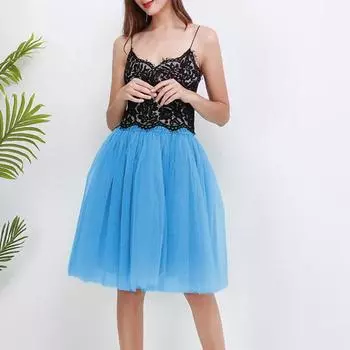 Женская ретро балетная юбка карнавальный костюм нижняя юбка балет 50-х годов многослойная талия нижняя юбка принцесса танцевальная юбка для косплея 2025 L