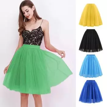 Женская ретро балетная юбка карнавальный костюм нижняя юбка балет 50-х годов многослойная талия нижняя юбка принцесса танцевальная юбка для косплея 2025 XL