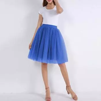 Женская ретро балетная юбка карнавальный костюм нижняя юбка балет 50-х годов многослойная талия нижняя юбка принцесса танцевальная юбка для косплея 2025 XXL