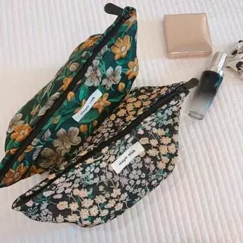 Женская ретро-цветочная жаккардовая косметичка, косметичка, ручная дорожная сумка, органайзер для губной помады, модный кошелек для телефона на молнии