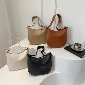 Женская ретро сумка через плечо из искусственной кожи универсальная сумка-портфель большая вместимость повседневная женская сумка через плечо 25x9x23cm чёрный