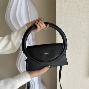 Женская ретро-сумка через плечо с большой ручкой из искусственной кожи, модная многофункциональная сумка-тоут, сумки-портфели белый