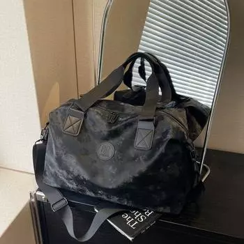 Женская ретро-сумка для поездок на работу: Универсальная сумка-мессенджер через плечо большой вместимости на осень/зиму 2024 года One Size чёрный