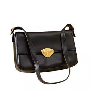 Женская ретро-сумка Tooxika, маленькая квадратная сумка через плечо, универсальная однотонная сумка-мессенджер чёрный