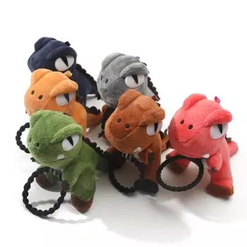 Женская резинка для волос с хвостиком из резинки для волос в виде динозавра светло-коричневого