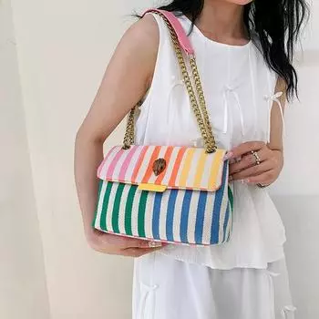 Женская роскошная дизайнерская сумка-тоут, новинка 2024, парусиновая сумка для покупок, большая вместительная пляжная сумка, повседневная универсальная студенческая сумка на плечо A