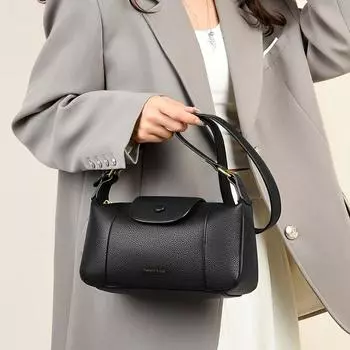 Женская роскошная кожаная сумка через плечо Простые женские сумки Сумки через плечо для отдыха Дизайнерские сумки