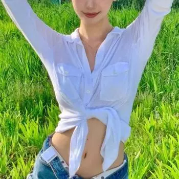 Женская рубашка белого цвета с длинным рукавом, лацканами, завязками, подолами, однотонные короткие повседневные топы для офиса, отпуска, вечеринки, уличной одежды S белый