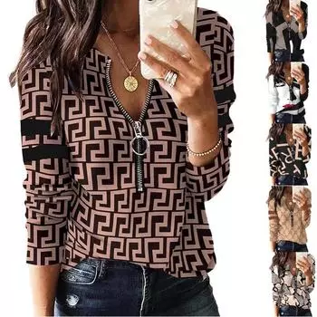 Женская рубашка для поездок на работу с длинным рукавом в европейском и американском стиле, весна/лето 2023 г. XXL