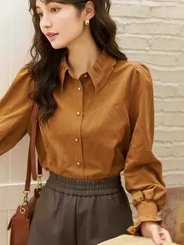 Женская рубашка Mishow, осенняя новинка 2023 года, винтажный дизайн с рюшами, элегантная повседневная одежда в корейском стиле, топы MXC44C0091