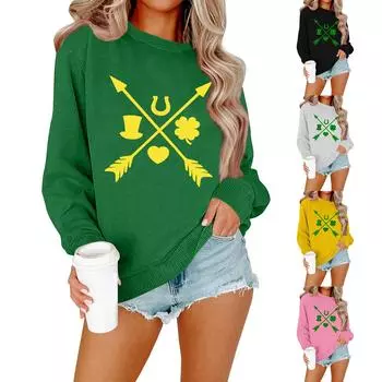 Женская рубашка повседневная с длинным рукавом праздничная ул.. Футболка с изображением шеи Патрика XXXL жёлтый