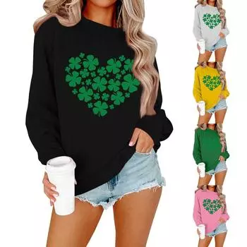 Женская рубашка повседневная с длинным рукавом праздничная ул.. Футболка с изображением шеи Патрика XXXL чёрный