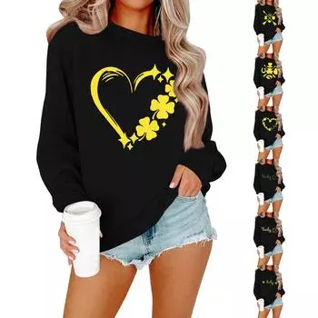 Женская рубашка повседневная с длинным рукавом праздничная ул.. Футболка с изображением шеи Патрика S тёмно-синий