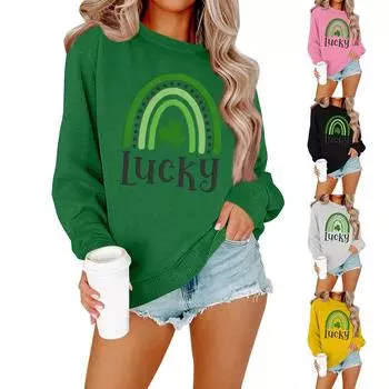 Женская рубашка повседневная с длинным рукавом праздничная ул.. Футболка с изображением шеи Патрика XXL розовый