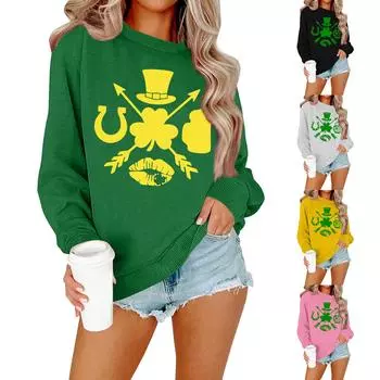 Женская рубашка повседневная с длинным рукавом праздничная ул.. Футболка с изображением шеи Патрика S чёрный