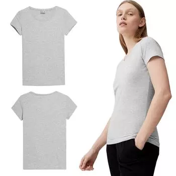 Женская рубашка ярко-серая 4F 4FSS23TTSHF583 M M серый