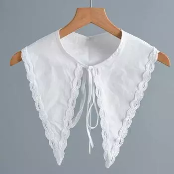 Женская рубашка с большим лацканом, съемный воротник для женщин, шейный убор, поддельный воротник, маленькая шаль, свитер, накидки на плечи, поддельный воротник