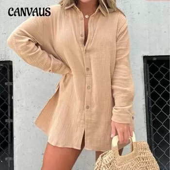 Женская рубашка с длинным рукавом, шорты с высокой талией, модный повседневный костюм S белый