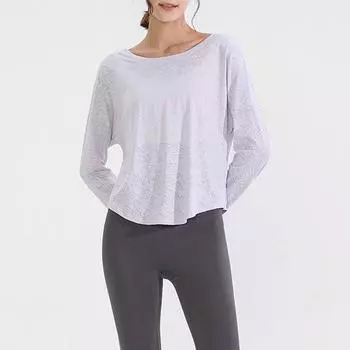 Женская рубашка с длинным рукавом, свободный атласный топ, тисненый кружевной R-образный вырез, шелковая подкладка XL