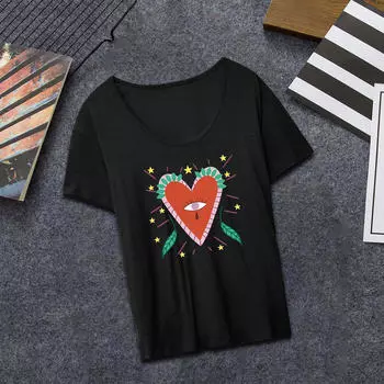 Женская рубашка с коротким рукавом для повседневной носки S