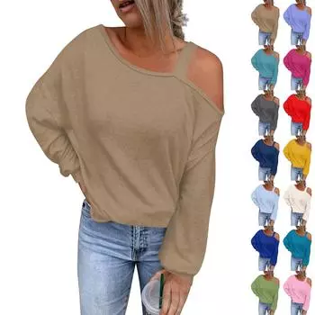 Женская рубашка с круглым вырезом и рукавом 3/4, симпатичный принт, верхняя одежда L бежевый