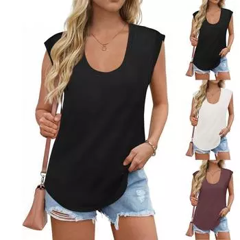 Женская рубашка с v-образным вырезом и воротником, рабочие футболки с короткими рукавами, летние нарядные повседневные туники свободного покроя, топы и блузки S чёрный