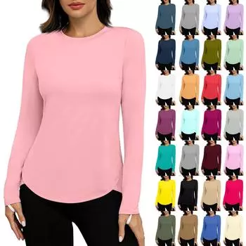 Женская рубашка Sunblock Ice Silk с длинным рукавом Upf 50+, легкая быстросохнущая футболка для походов S синий