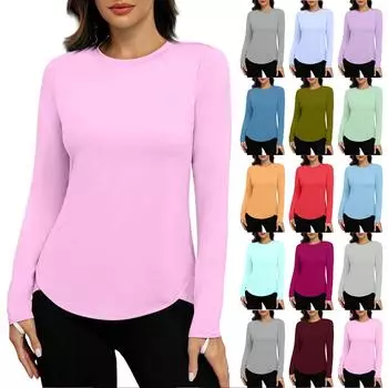 Женская рубашка Sunblock Ice Silk с длинным рукавом Upf 50+, легкая быстросохнущая футболка для походов S