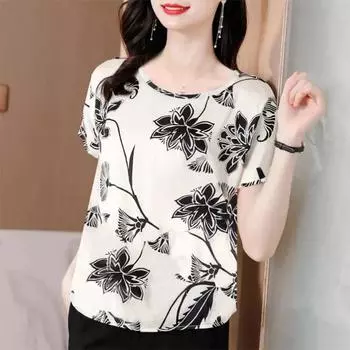 Женская рубашка свободного кроя с круглым вырезом, весна-лето, большие размеры, без рукавов, с прикрытием талии и живота 4XL