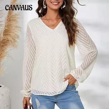 Женская рубашка в стиле «темперамент» с длинными рукавами, полупрозрачная, свободная, из жаккардового пуловера S абрикосовый