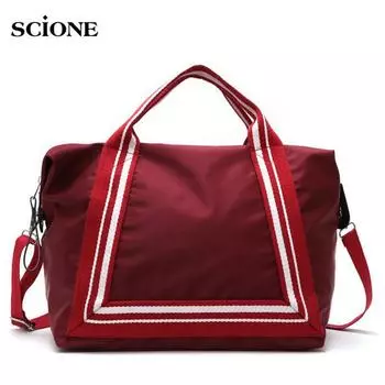 Женская ручная сумка Водонепроницаемая нейлоновая спортивная сумка через плечо для занятий спортом на открытом воздухе Сумки через плечо Small чёрный