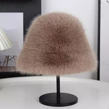 Женская рыболовная шляпа-кепка из плюша для зимнего кемпинга, пешего туризма на открытом воздухе хаки