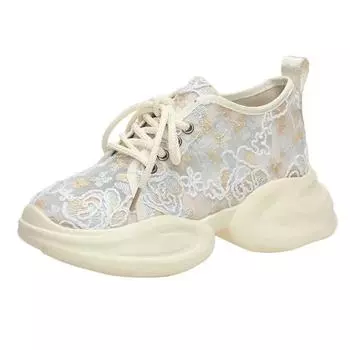 Женская сетчатая дышащая обувь прозрачная женская обувь на шнуровке прозрачная по акции стильная вулканизированная обувь H новинка 2025 распродажа 35