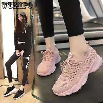 Женская сетчатая обувь, весенне-летняя спортивная дышащая обувь, корейская универсальная мягкая подошва, студенческая повседневная обувь для бега 35 белый