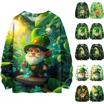 Женская сексуальная драпированная футболка с длинным рукавом и вырезом, облегающий топ с глубоким вырезом, рубашки для выхода в свет. День Патрика XXL белый