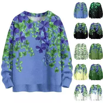 Женская сексуальная драпированная футболка с длинным рукавом и вырезом, облегающий топ с глубоким вырезом, рубашки для выхода в свет. День Патрика XL